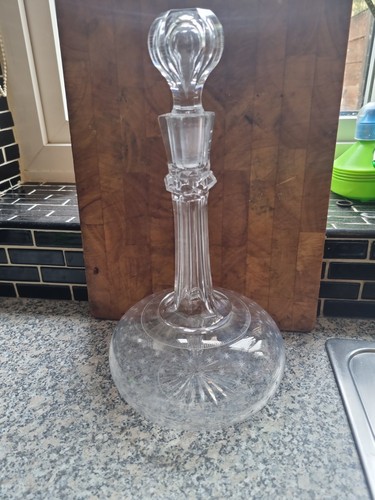 Victorian glass decanter - victorian,