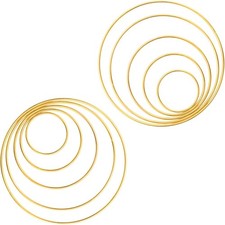 10Pcs Metal Craft Rings for