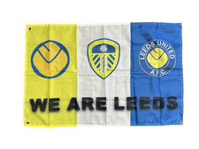 LEEDS UNITED FOOTBALL FLAG WE
