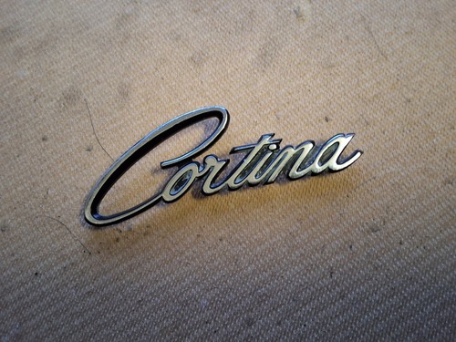 Cortina mk2 rear boot badge - mk2,