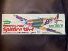 Guillow's WW2 Spitfire MK1 Flying Model Kit 504, Scale Model, Balsa And Tissue