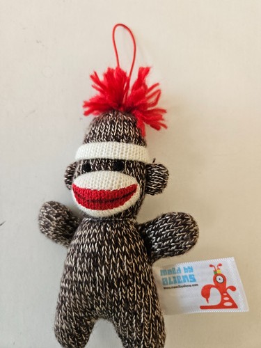 Sock monkey ornament - ornament, appox