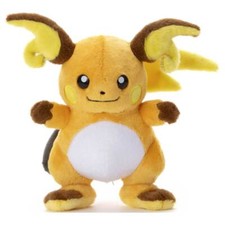 Takara Tomy Pokemon Soft Plush Toy - Basic Raichu 23cm