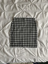 New Look Black White Dogtooth