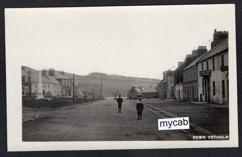 Postcard town yetholm kelso - postcard,