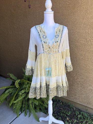 Anisa boho yellow - boho, with