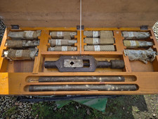 Large LYNDON Whitworth Tap Set 1-1/2, 1-1/8, 1-1/4, 1-3/8, VINTAGE TOOLING