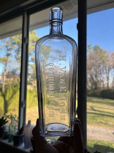 Antique gin bottle van - gin,