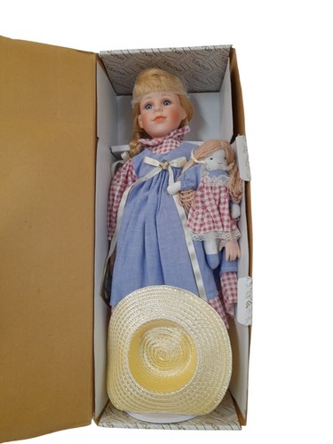 Porcelain doll alberon blonde - porcelain,