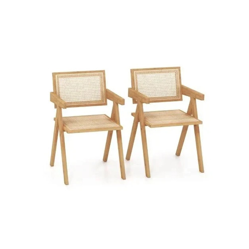 Costway rattan accent chairs - rattan,