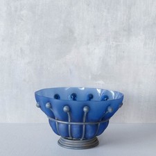 Vintage welded steel and blue