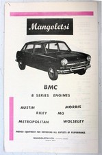 MANGOLETSI BMC B Series Engines Car Conversion Sales Brochure