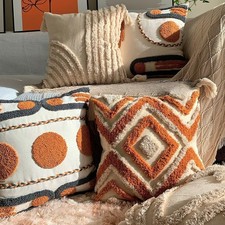 Boho Tufted Cushion Cover