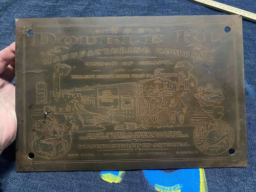 Rrl cast iron sign vintage - iron,