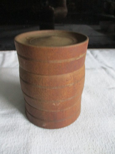 Wooden tobacco jar - wooden,