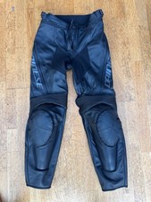 New Dainese Ladies Pony 3 Pant Black Leather Motorcycle Trousers Size 42 (S) 