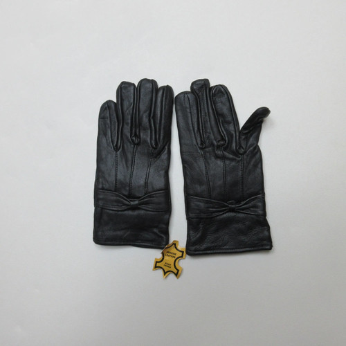 Womens genuine leather gloves - leather,