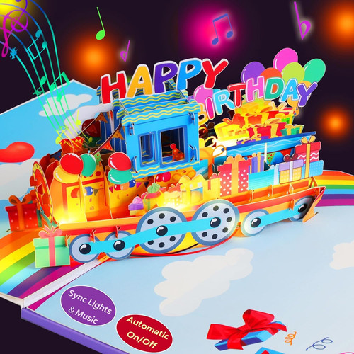 Magic ants train pop up - 3d,