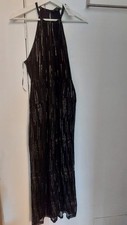 Lipsy black petite metallic - black,