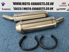 Ducati 1098 1098R 1198 848 Akrapovic Titanium Twin Exhaust Silencers