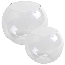 Glass goldfish bowl fish vase - fish,
