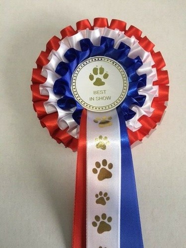 Dog show rosette best - in,