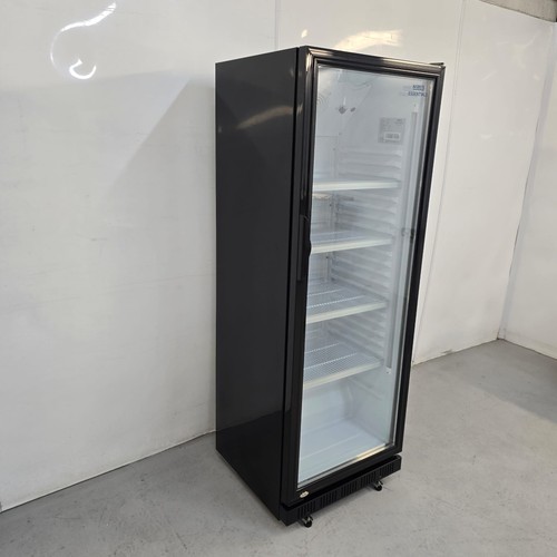 Upright display cooler black - upright,