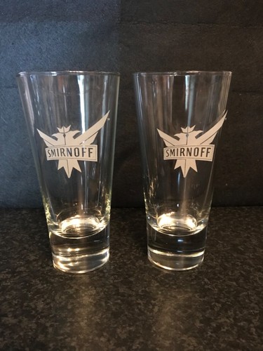 Smirnoff tall glasses thick - 2,