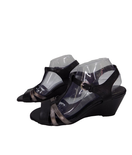 Black wedge sandals - sandals, uk
