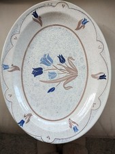 4 x Vintage  Oval Steak Plates