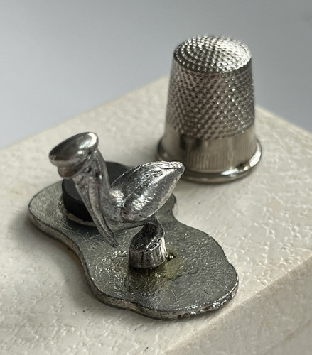Vintage metzke pewter pelican - metzke,