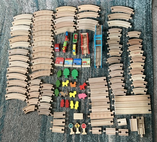 Wooden train set - wooden,