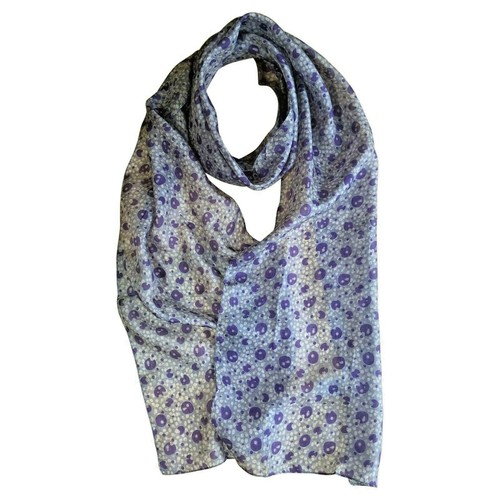 Peony purple silk - silk, scarf