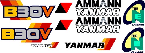 Yanmar b30v digger decal set - yanmar,