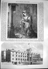 Old Antique Print 1867 King
