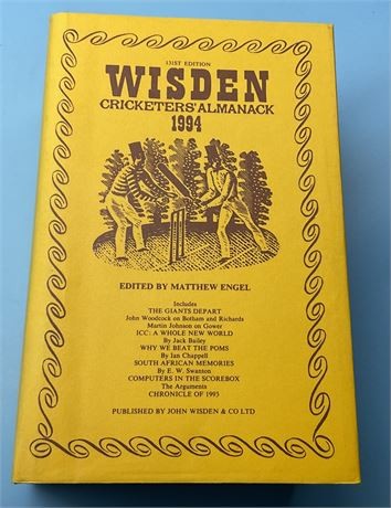 1994 original hardback wisden - 1994,