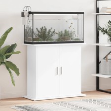 WALPLUS White Engineered Wood Aquarium Stand 81x36x73 cm Fish Tank