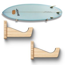 Surfboard wall mount - wall, bamboo