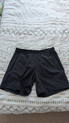 Black nobull shorts men - black,