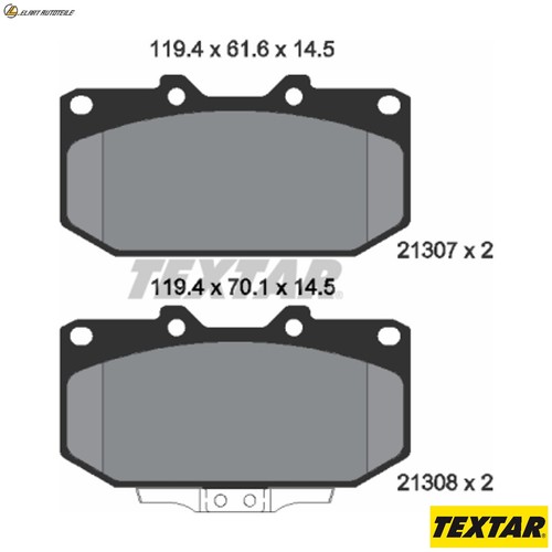 Brake pad set disc - brake,