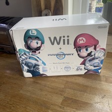 Empty Box Nintendo Wii + Mariokart Wii No Inserts
