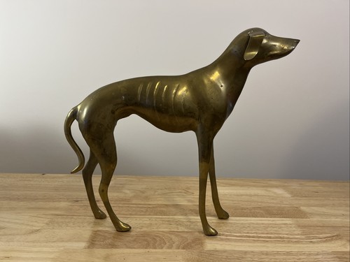 Vintage brass greyhound - vintage,
