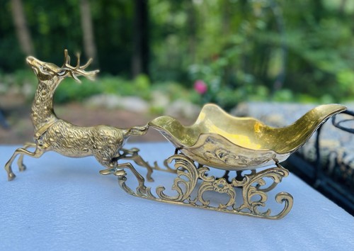 Vintage solid brass christmas - brass,