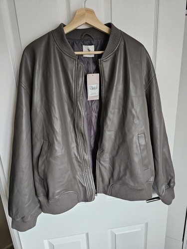 Faux leather bomber jacket - tu,