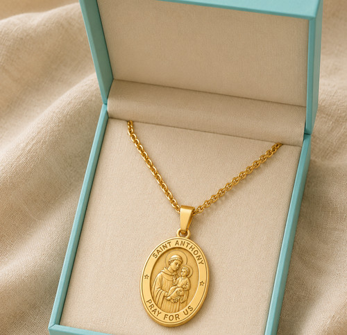 18k gold plated saint - 18k,