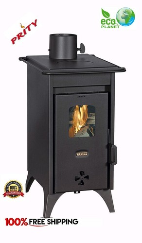 Wood burning stove fireplace - burning,