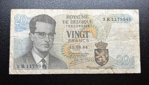 1964 belgium 20 franc - belgium,