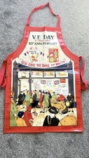 Vintage Retro V.E. Day 8th May 1945 50th Anniversary PVC Apron England VE