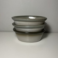 3 X MOIRA Stoneware Bowl Grey Pot/Pudding Bowl Oven To Table Dish 14.5cm