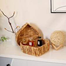 1pc woven basket heart-shaped